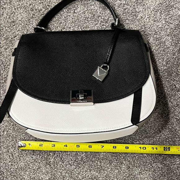 MICHAEL Michael Kors Black, Gray and White Hand Bag - Picture 9 of 11